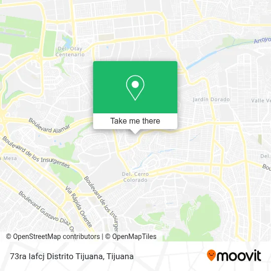 73ra Iafcj Distrito Tijuana map