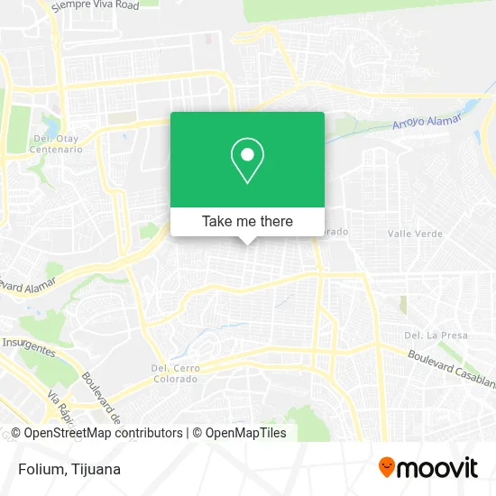 Folium map