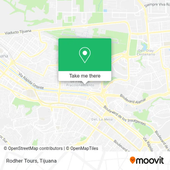 Rodher Tours map