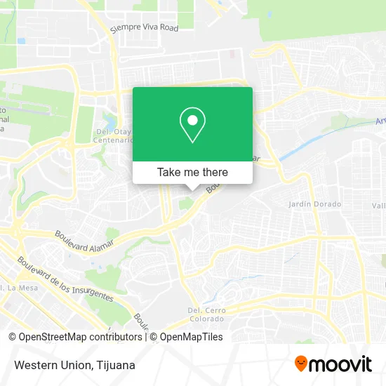 Western Union map