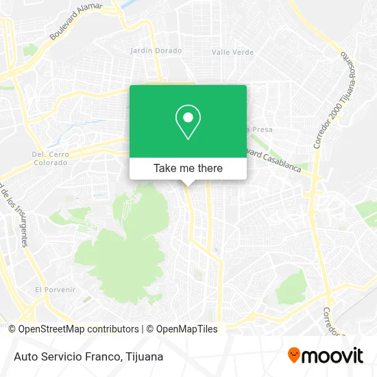 Auto Servicio Franco map