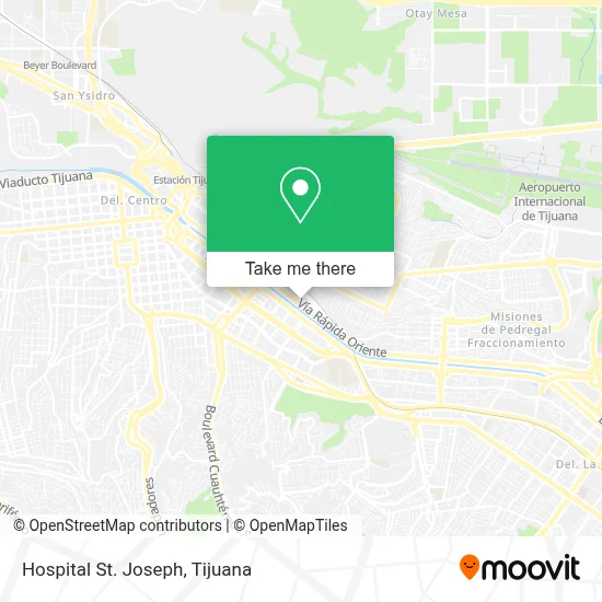 Hospital St. Joseph map