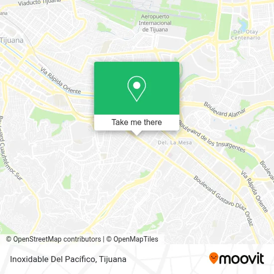Inoxidable Del Pacífico map