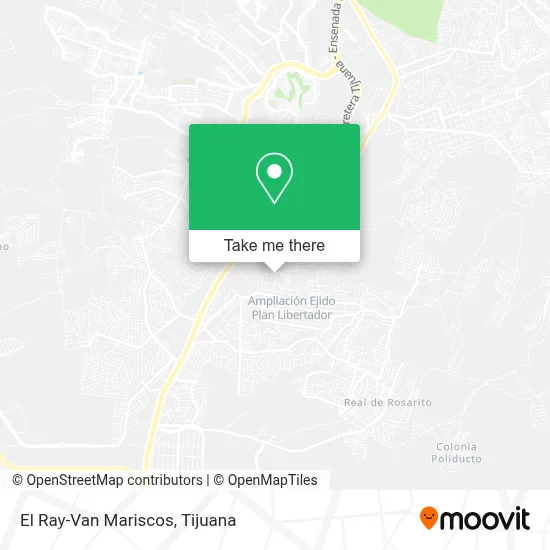 El Ray-Van Mariscos map