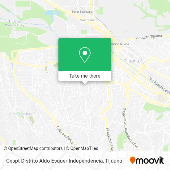 Cespt Distrito Aldo Esquer Independencia map