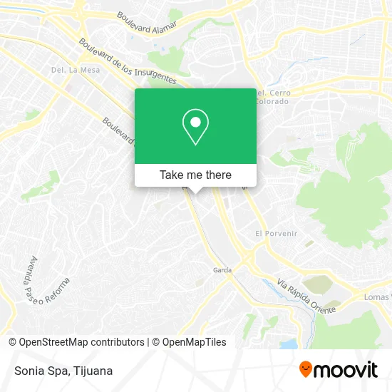 Sonia Spa map
