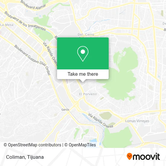 Coliman map