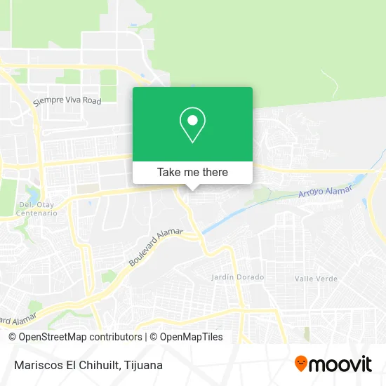 Mariscos El Chihuilt map