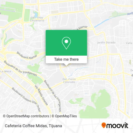 Cafeteria Coffee Midas map