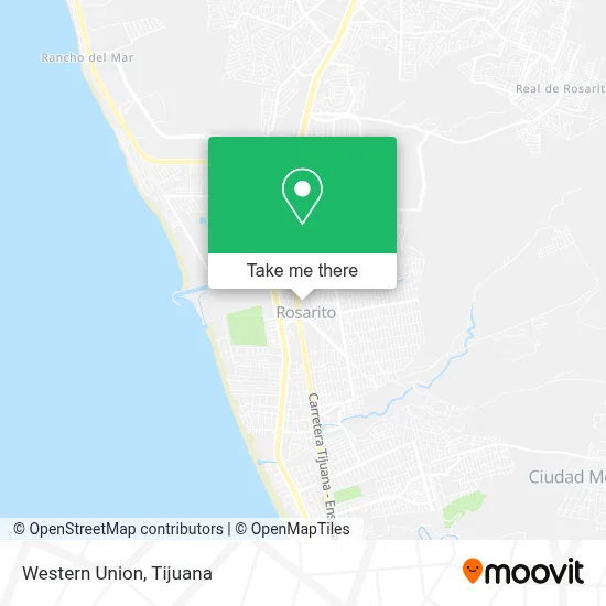 Western Union map
