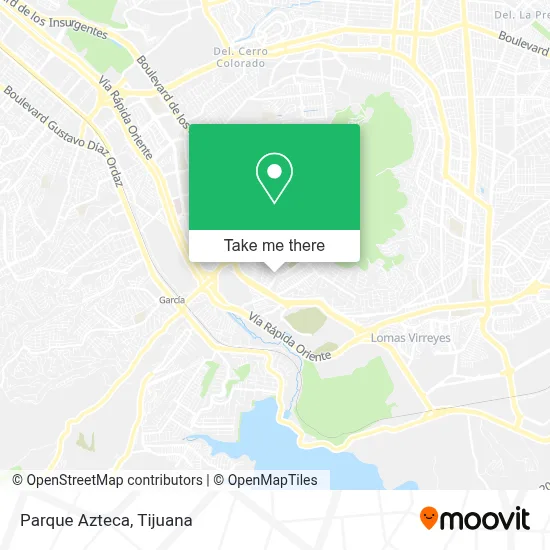 Parque Azteca map