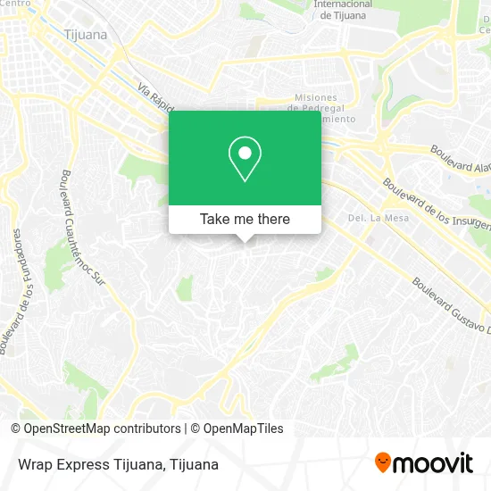 Wrap Express Tijuana map