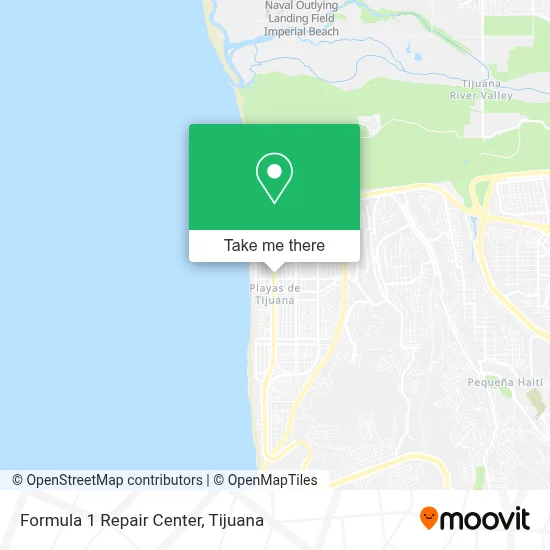 Formula 1 Repair Center map