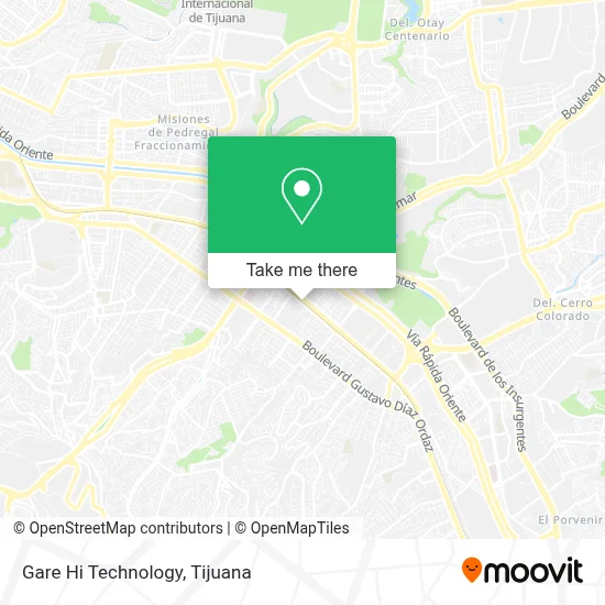 Gare Hi Technology map