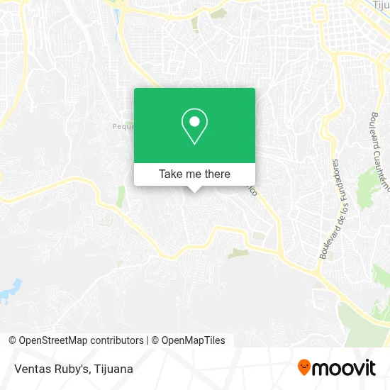 Ventas Ruby's map