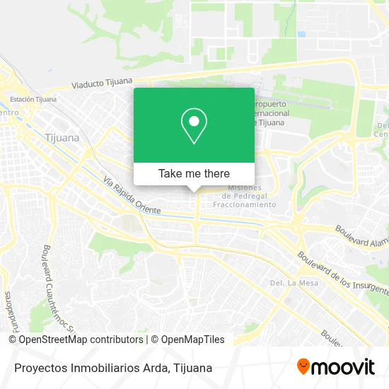Proyectos Inmobiliarios Arda map