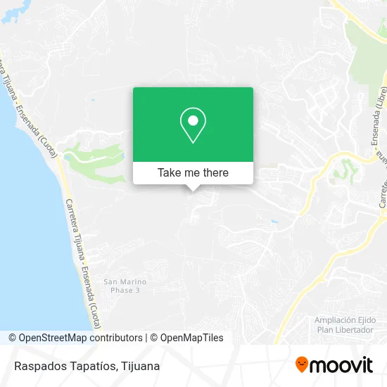 Raspados Tapatíos map
