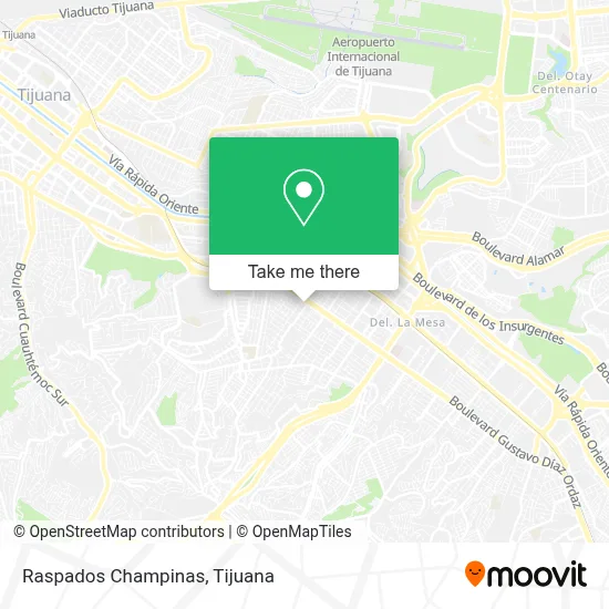 Raspados Champinas map