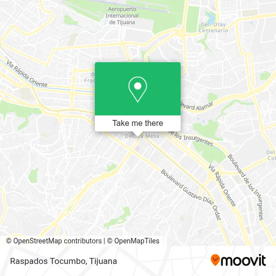 Raspados Tocumbo map