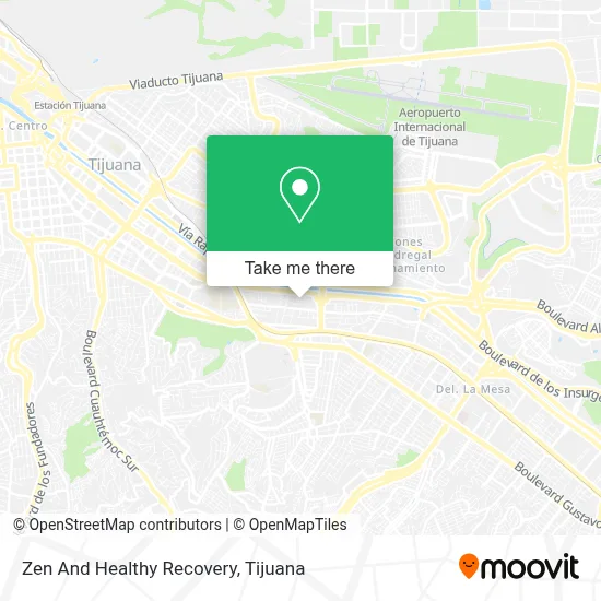 Zen And Healthy Recovery map