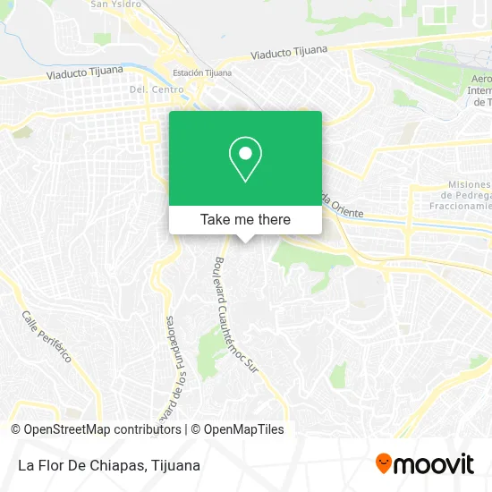 La Flor De Chiapas map
