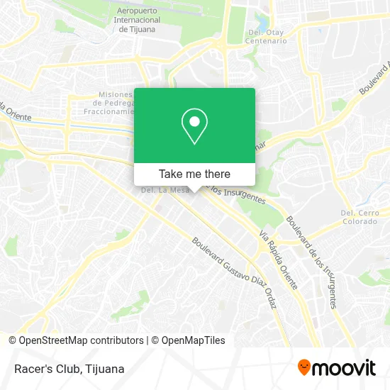 Racer's Club map