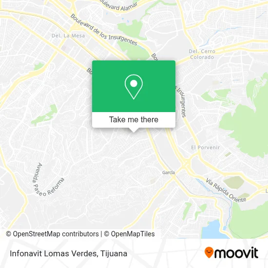 Infonavit Lomas Verdes map