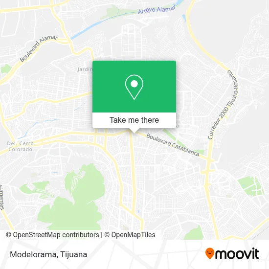 Modelorama map