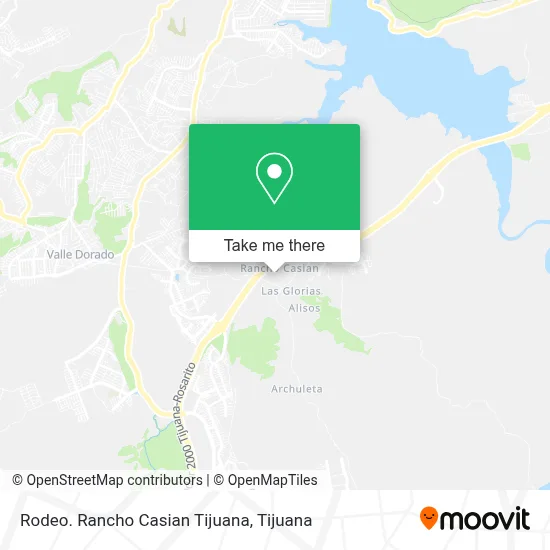 Rodeo. Rancho Casian Tijuana map