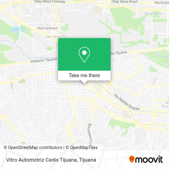 Vitro Automotriz Cedis Tijuana map