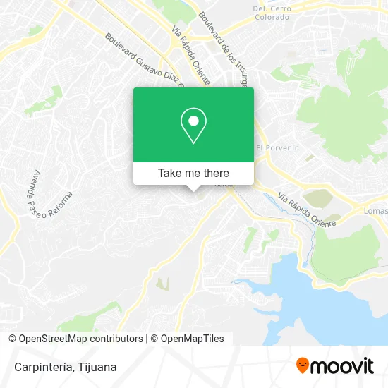 Carpintería map