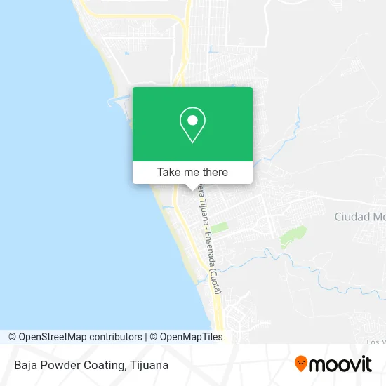 Baja Powder Coating map