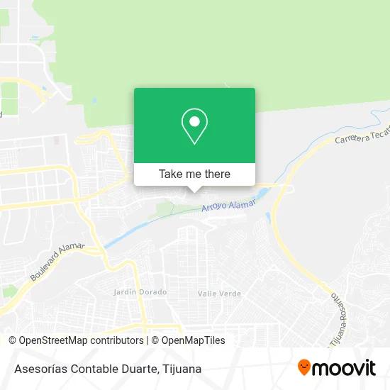 Asesorías Contable Duarte map