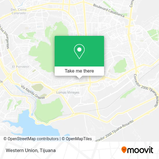 Western Union map