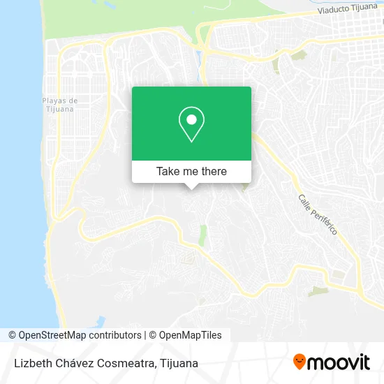 Lizbeth Chávez Cosmeatra map
