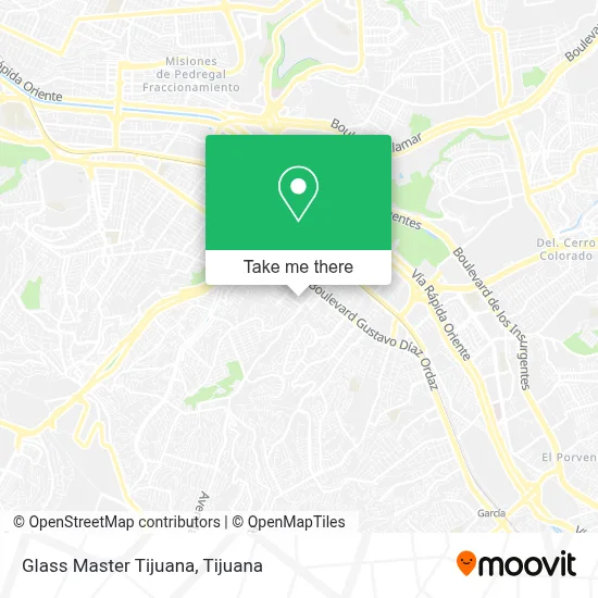 Glass Master Tijuana map