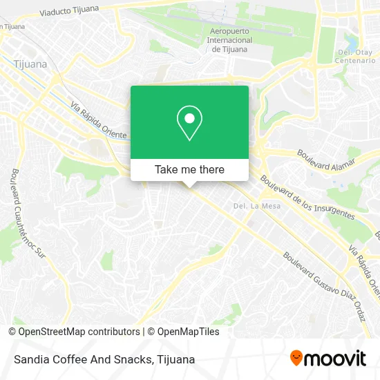 Sandia Coffee And Snacks map