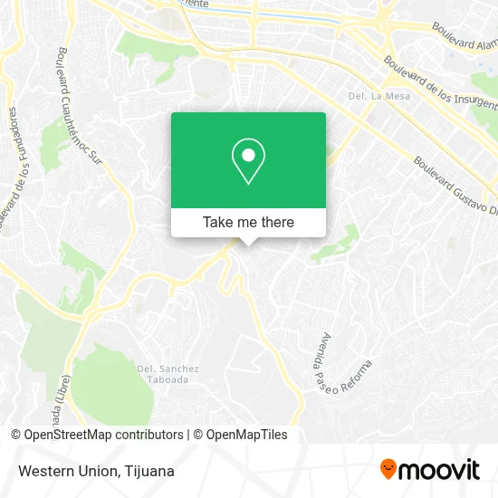 Western Union map