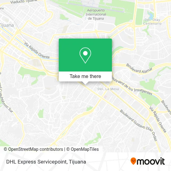 DHL Express Servicepoint map
