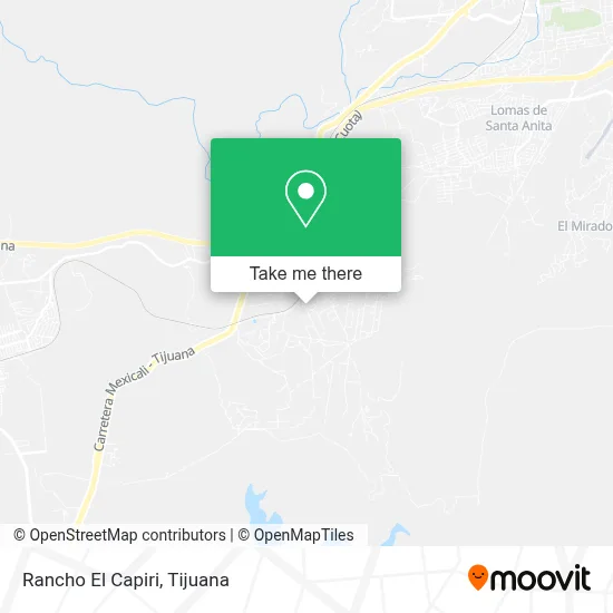 Rancho El Capiri map