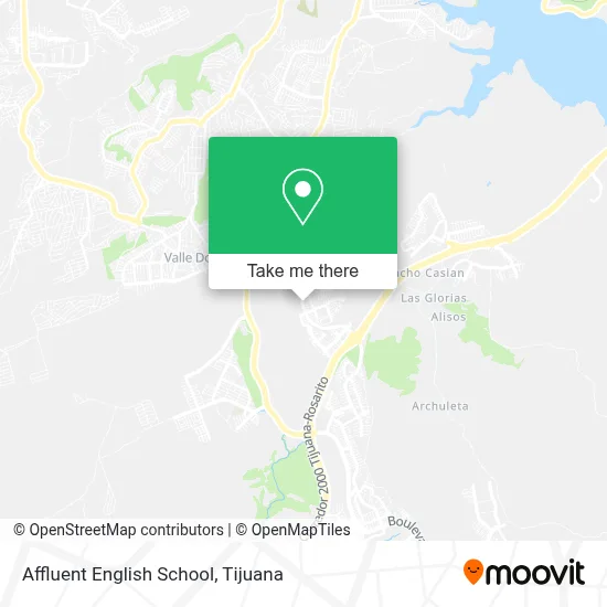 Affluent English School map