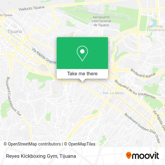 Reyes Kickboxing Gym map