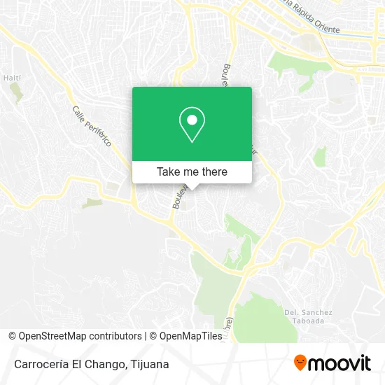 Carrocería El Chango map