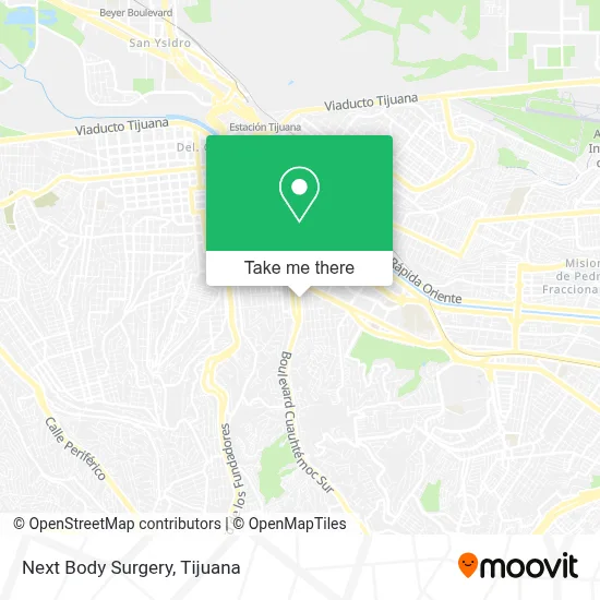 Next Body Surgery map