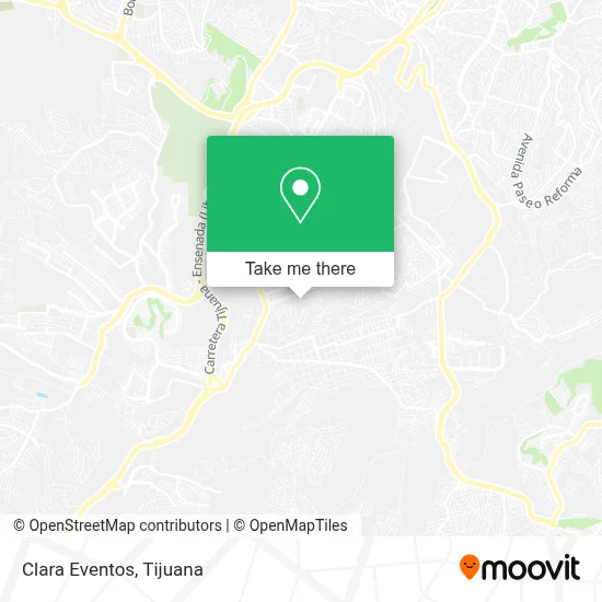 Clara Eventos map