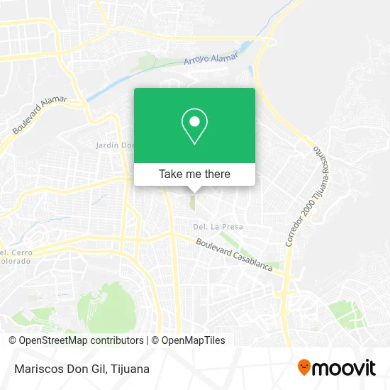 Mariscos Don Gil map