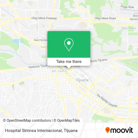Hospital Simnsa Internacional map