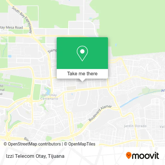 Izzi Telecom Otay map