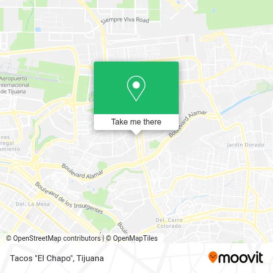 Tacos  "El Chapo" map