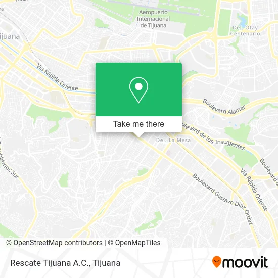 Rescate Tijuana A.C. map